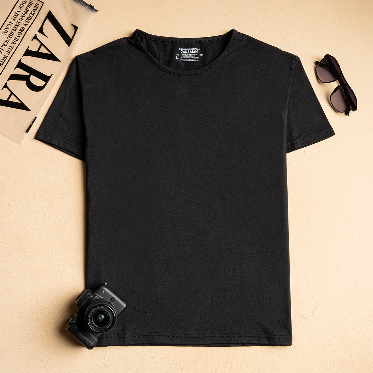 Unisex ZARA Basic Short Sleeve T-Shirt